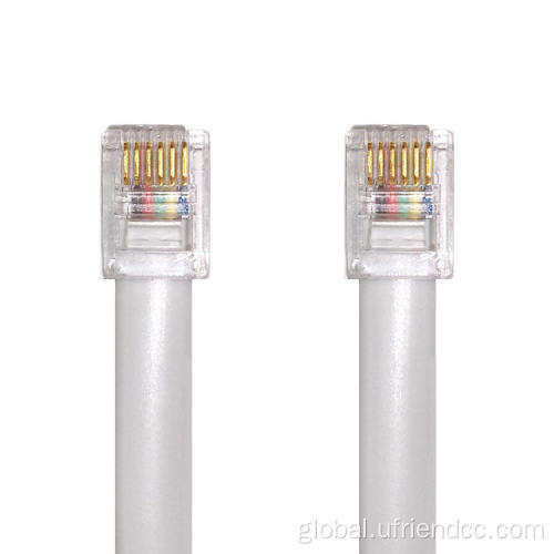 Rj12 To Rj12 6p6c Cable Assembly Flat Awg26